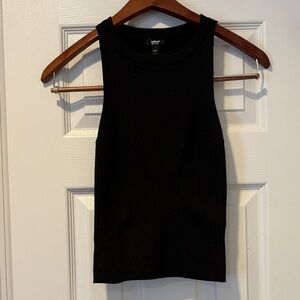 Express Black Ribbed Tank Top